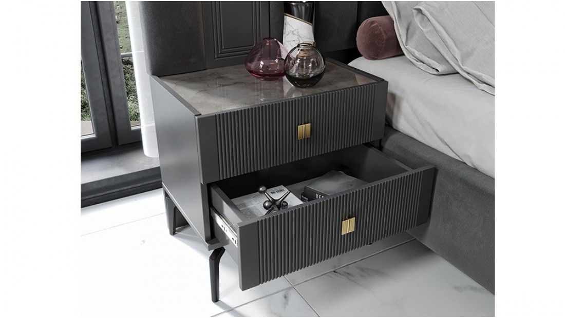 Antrasit Yatak Odası